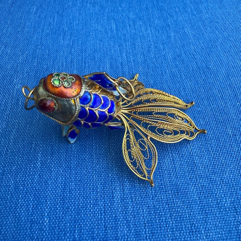 Elegant Koi Articulating Pendant / Ornament